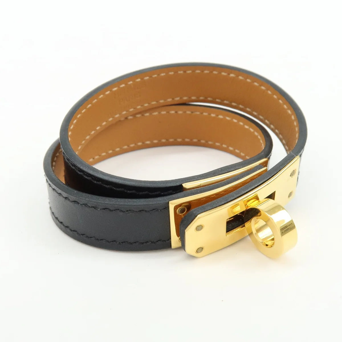 Hermes - Bracelet Kelly Double tour 14.5cm