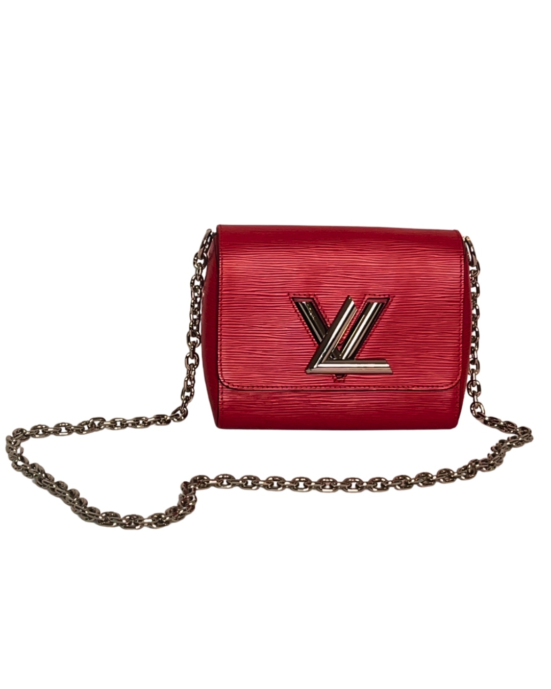 LOUIS VUITTON | Twist PM en cuir d'épi rouge