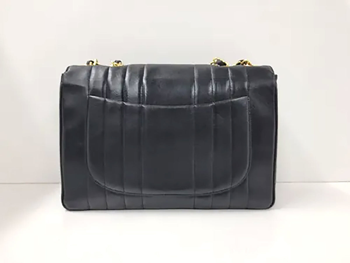 CHANEL Sac Mademoiselle Jumbo Lambskin + certificat Entrupy