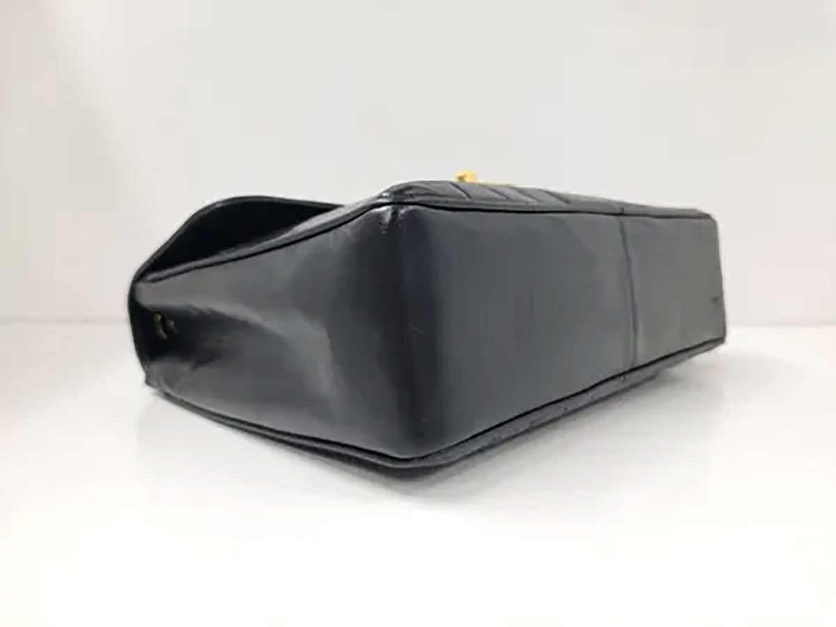 CHANEL Sac Mademoiselle Jumbo Lambskin + certificat Entrupy