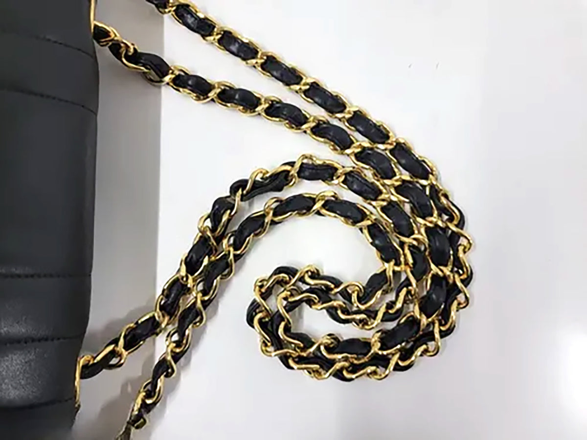 CHANEL Sac Mademoiselle Jumbo Lambskin + certificat Entrupy