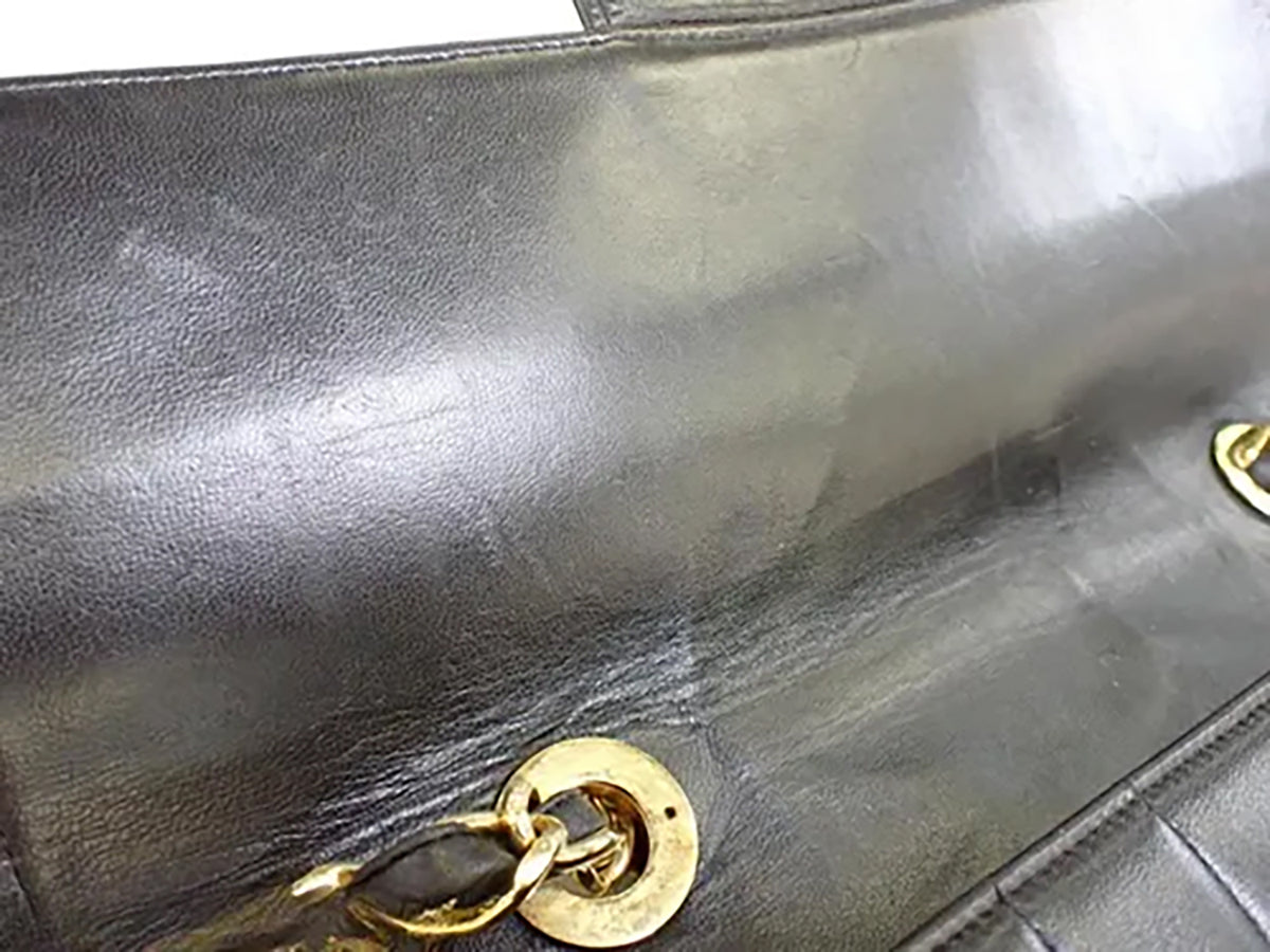 CHANEL Sac Mademoiselle Jumbo Lambskin + certificat Entrupy