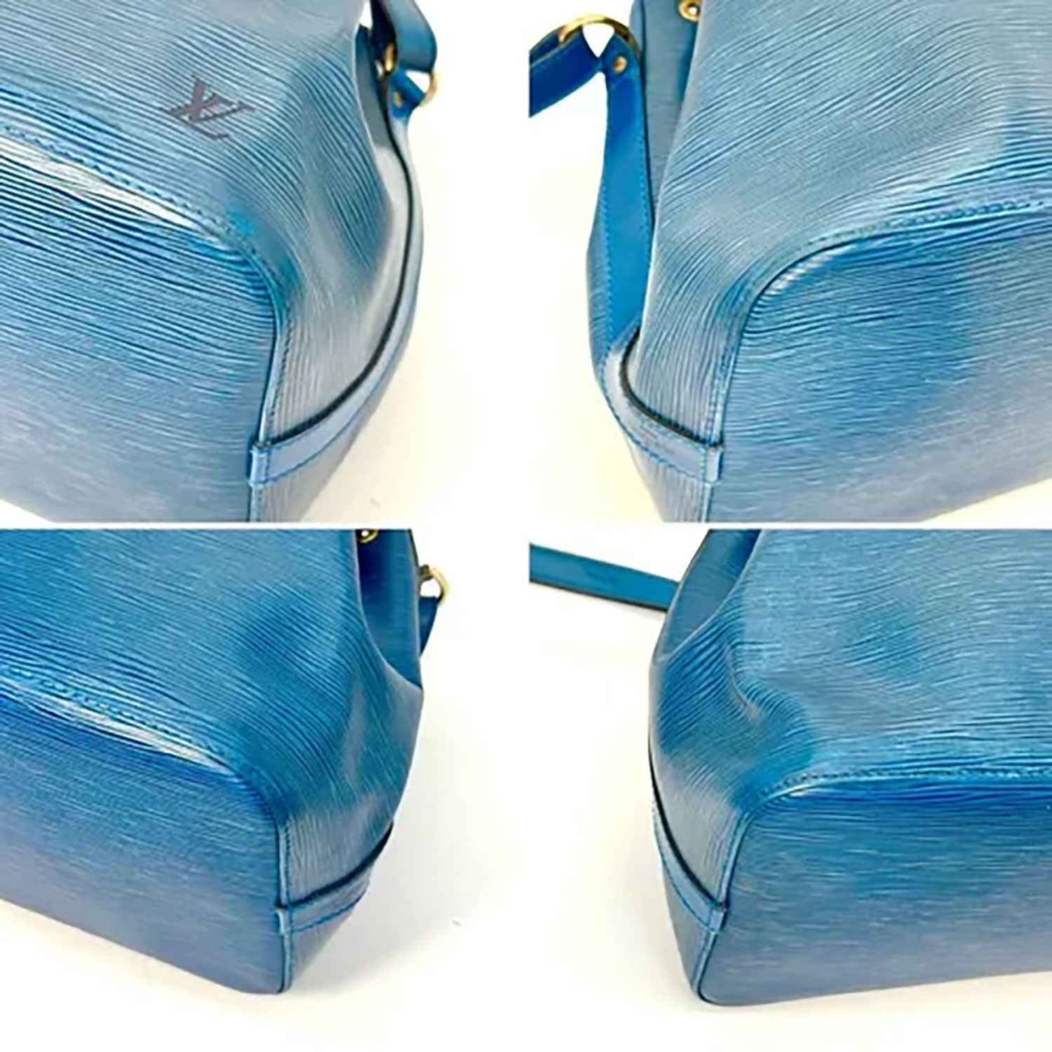 LOUIS VUITTON | Petit Noé en cuir Épi bleu vintage / Petit Noé blue Epi leather vintage