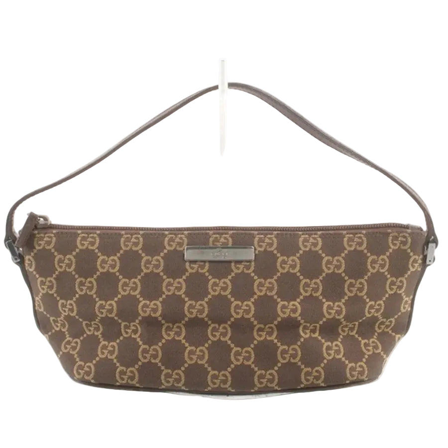 Gucci – Pochette Boat en toile GG marron