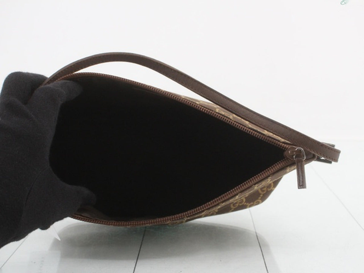 Gucci – Pochette Boat en toile GG marron