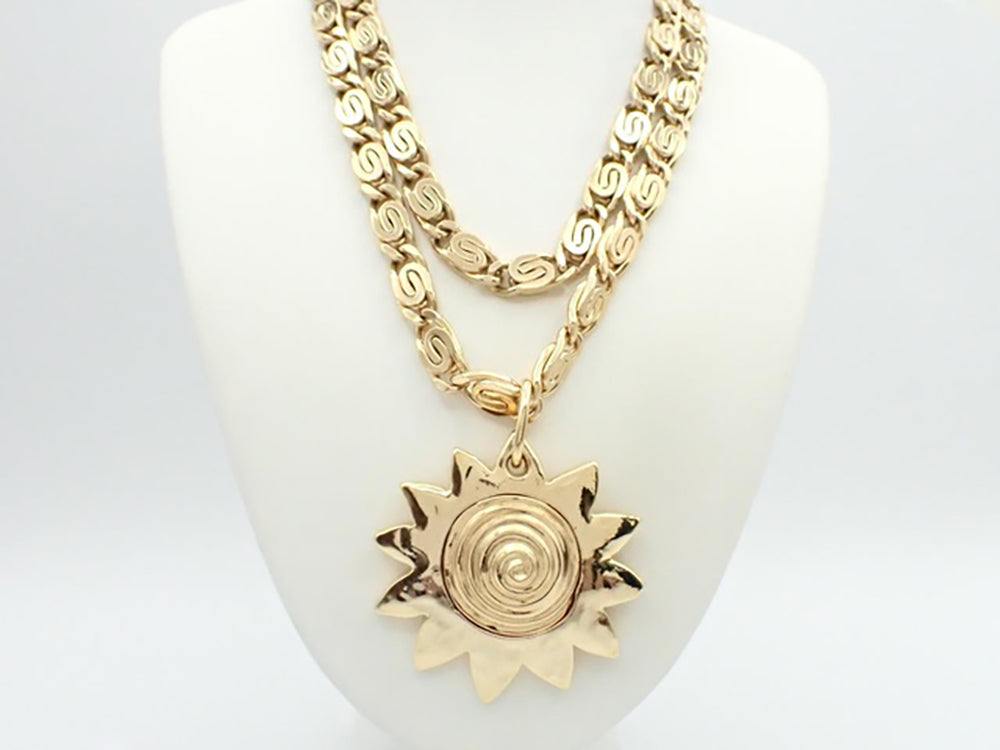 Givenchy - Rare collier vintage plaqué or
