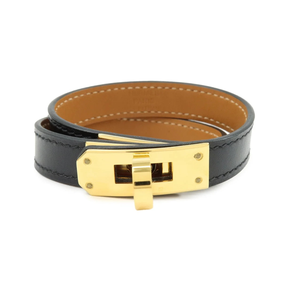 Hermes - Bracelet Kelly Double tour 14.5cm