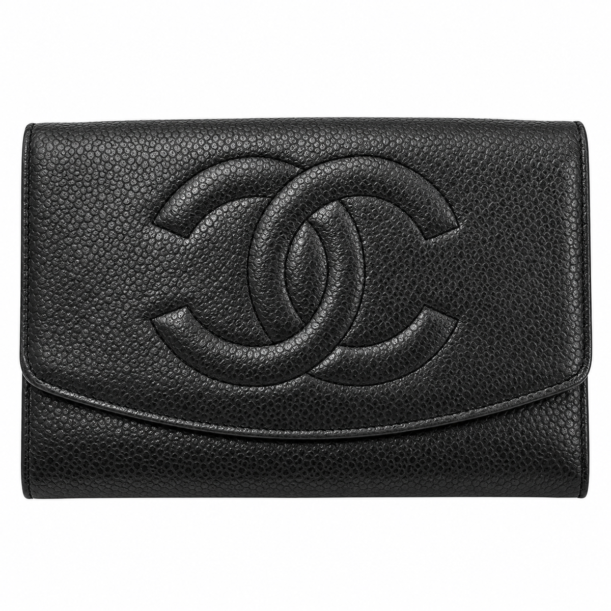 Chanel - Portefeuille caviar CC