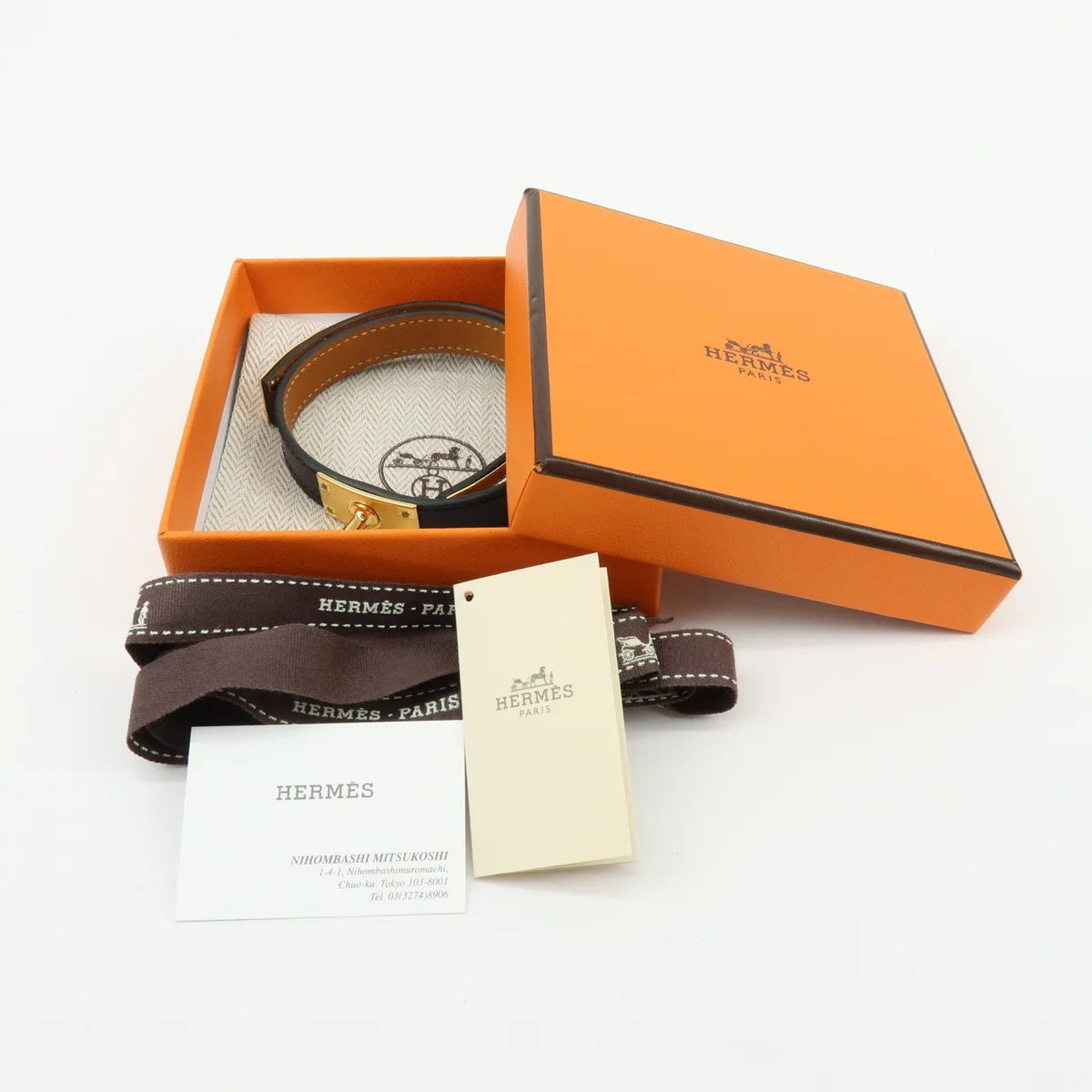 Hermes - Bracelet Kelly Double tour 14.5cm
