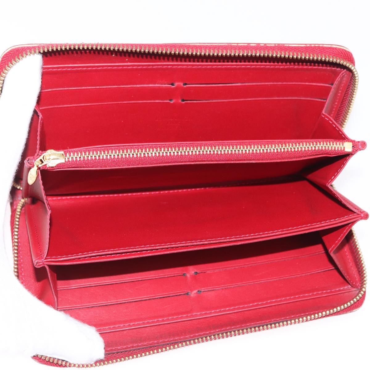 Louis Vuitton  - Portefeuille zippy Cuir vernis rayures