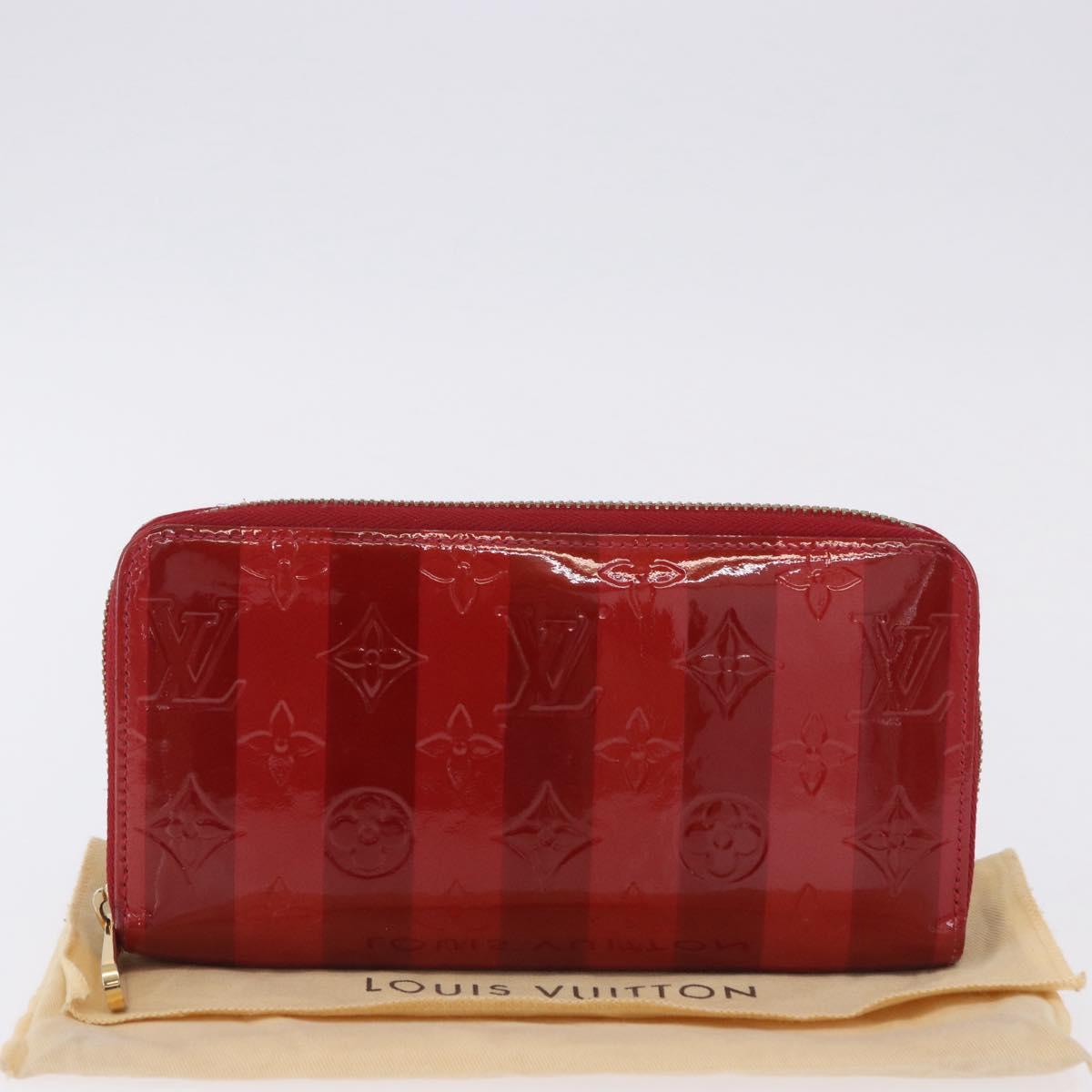 Louis Vuitton  - Portefeuille zippy Cuir vernis rayures