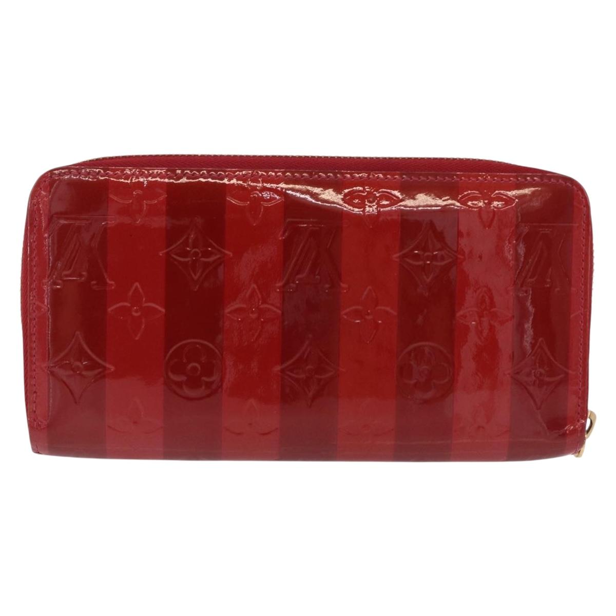 Louis Vuitton  - Portefeuille zippy Cuir vernis rayures