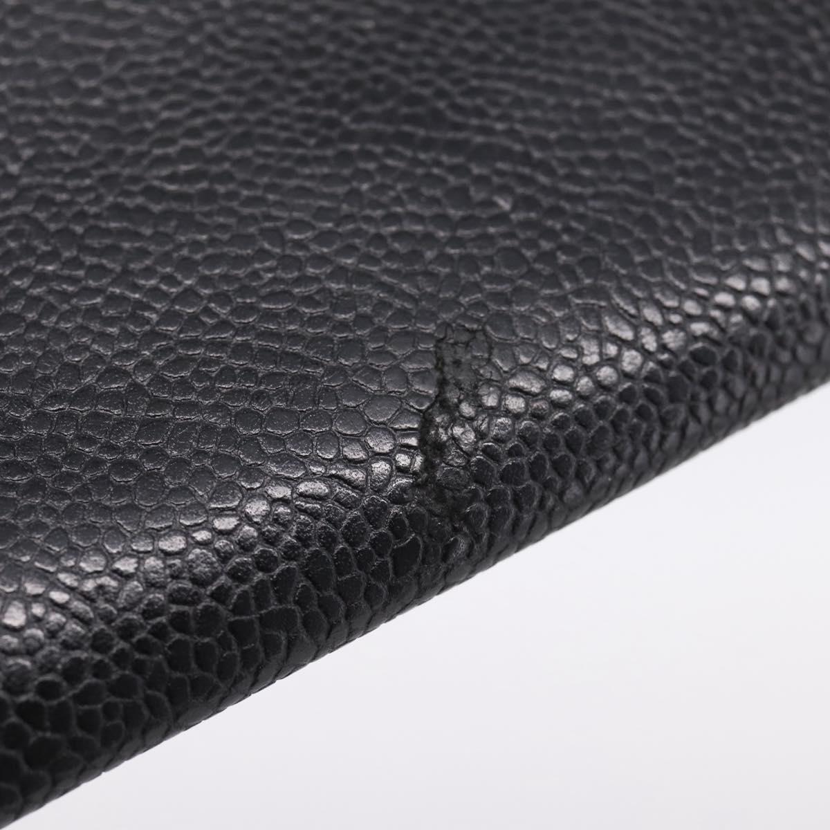 Chanel - Portefeuille vintage caviar CC
