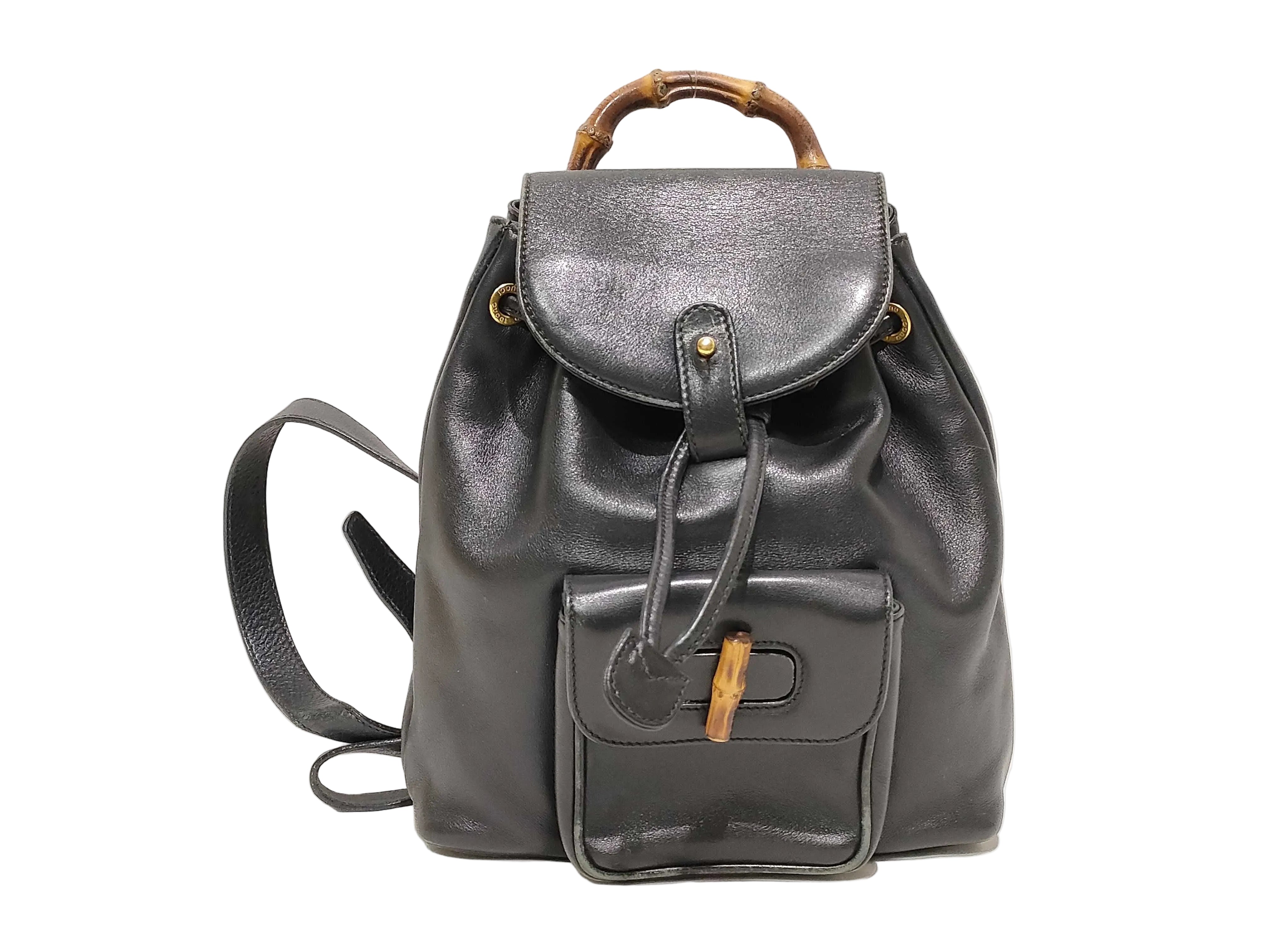 Gucci - Sac à dos en cuir Bambou
