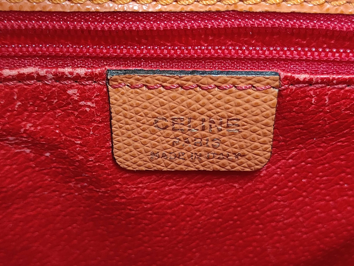 Céline - Sac vintage orange en cuir