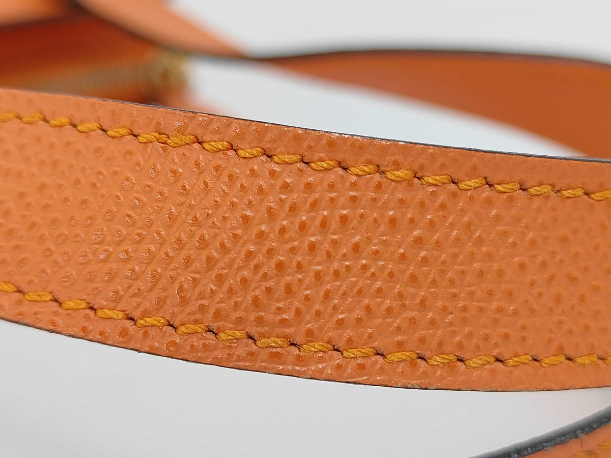 Céline - Sac vintage orange en cuir