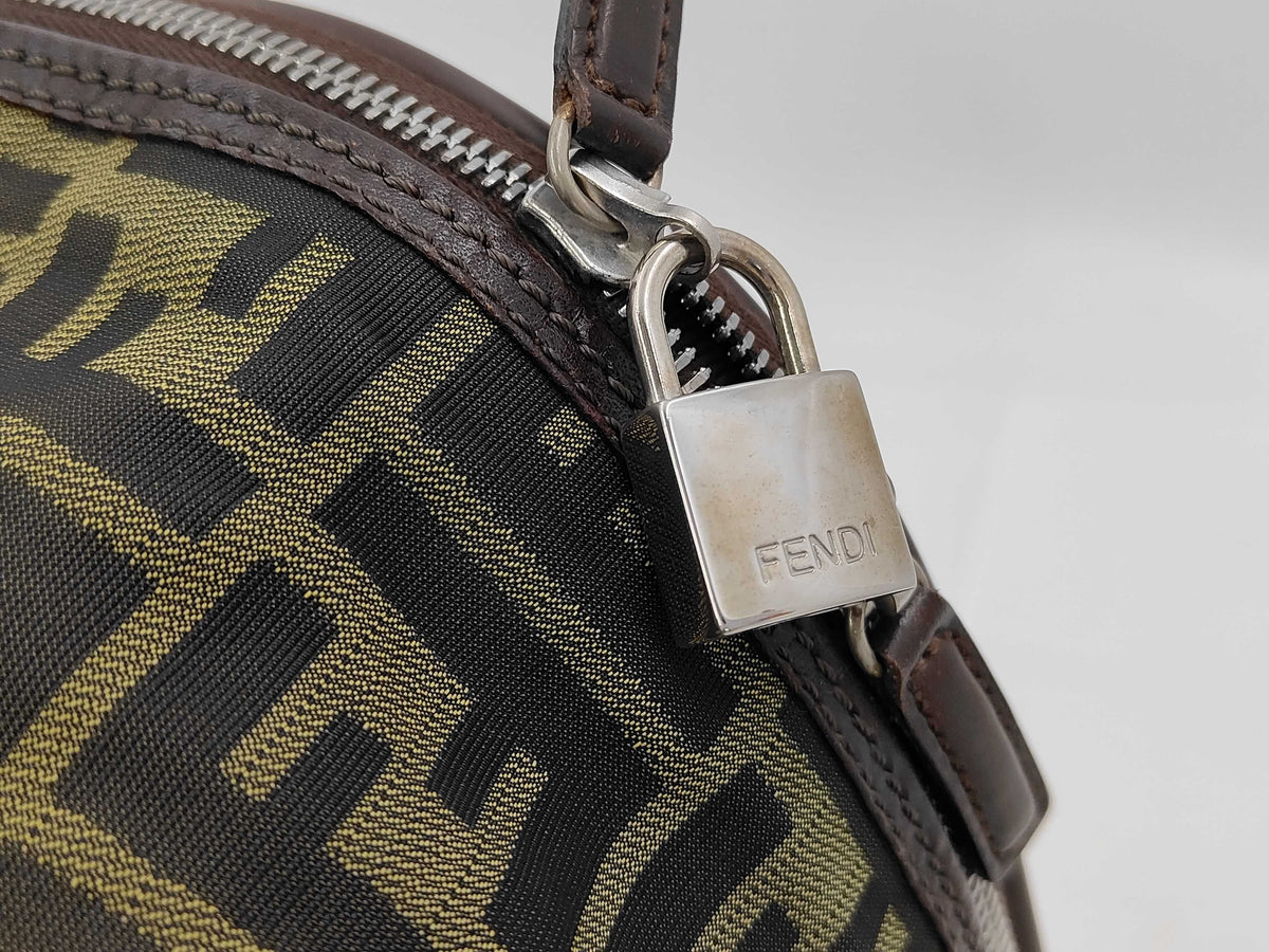 Fendi - Valise douple toile zucca
