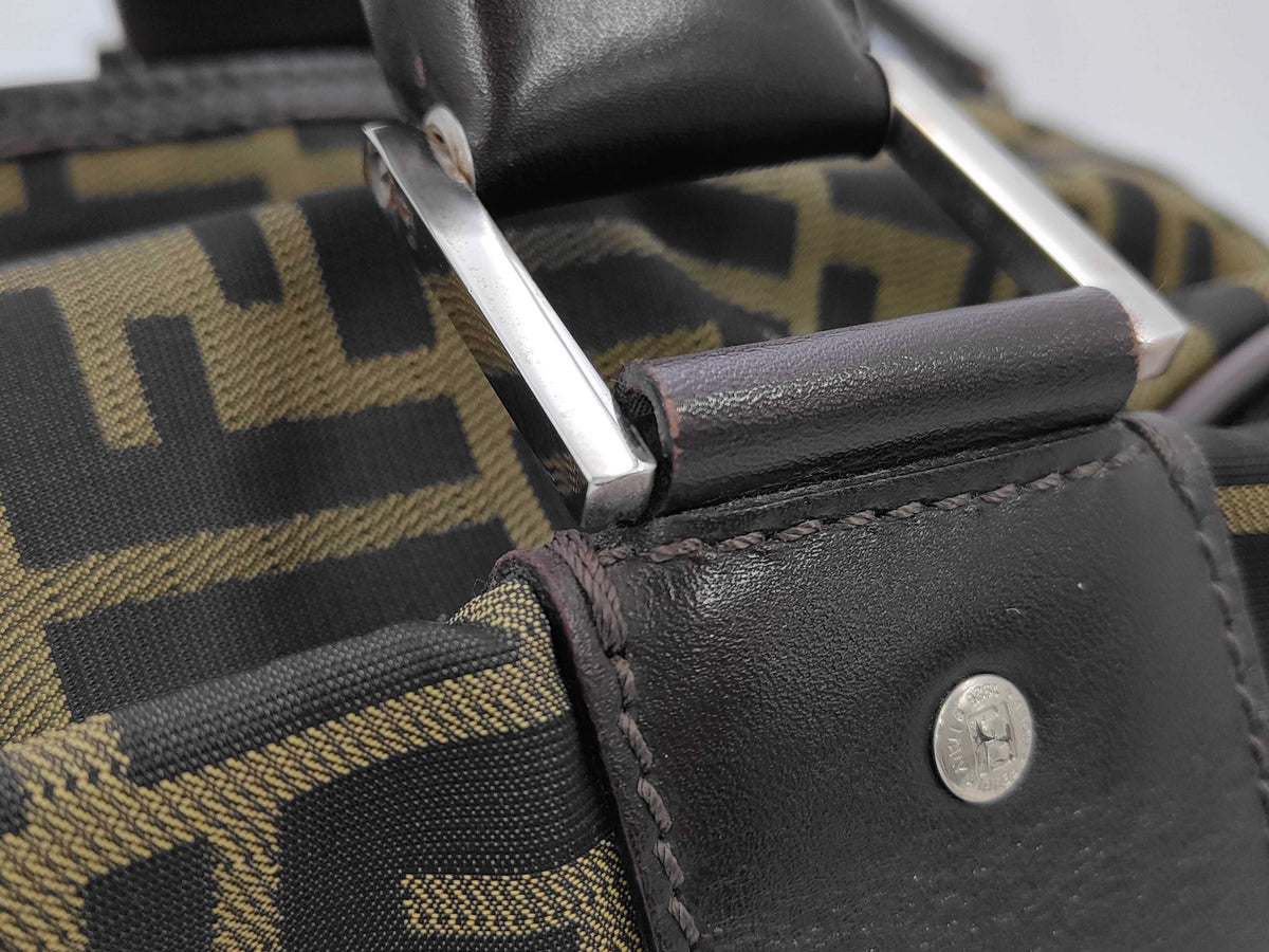 Fendi - Valise douple toile zucca
