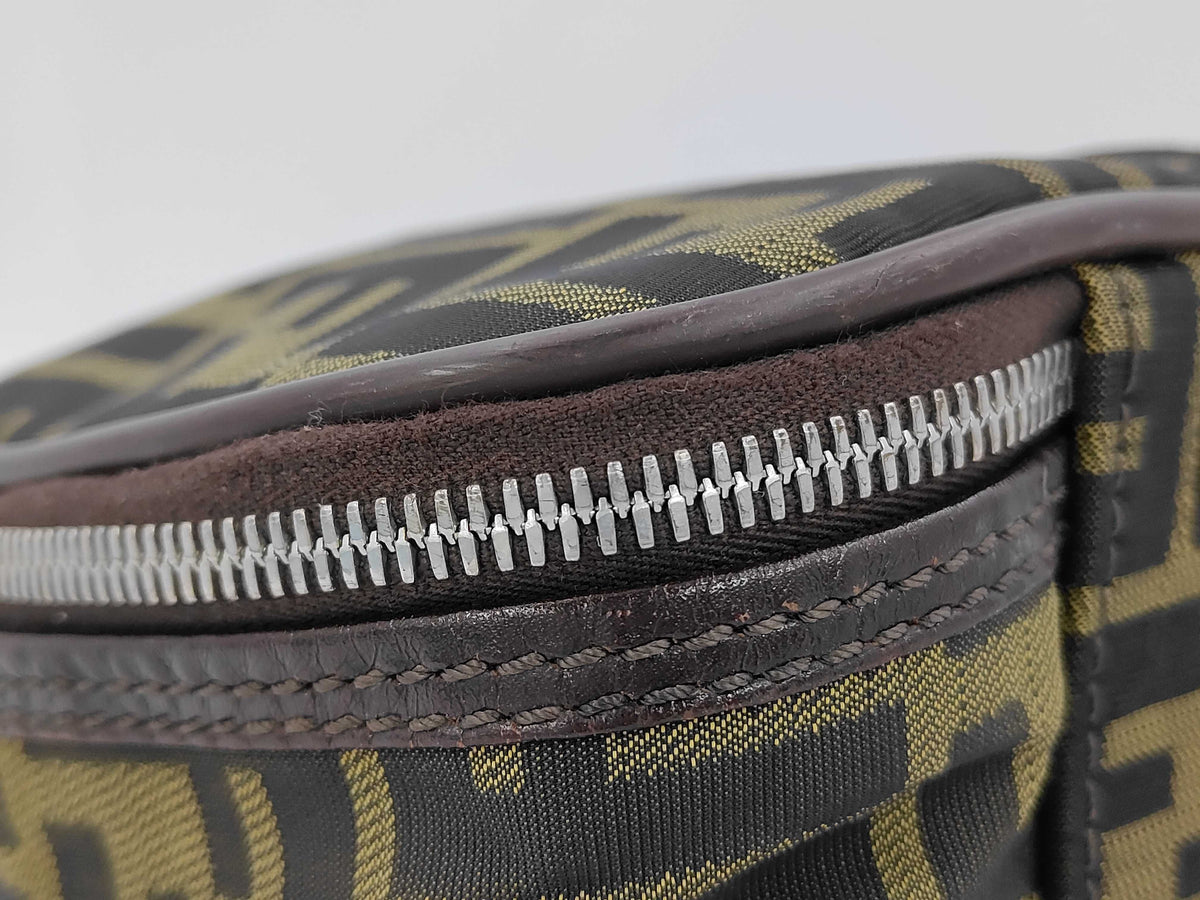 Fendi - Valise douple toile zucca