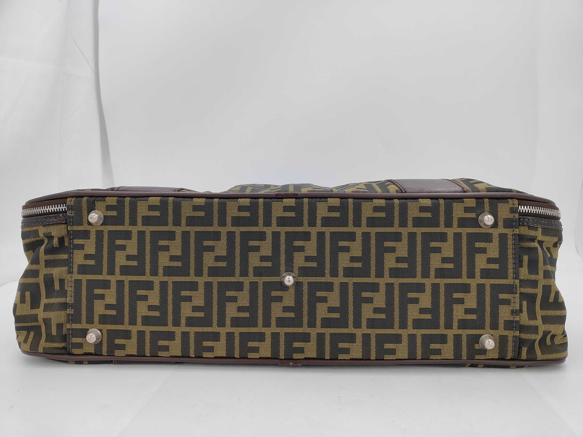 Fendi - Valise douple toile zucca