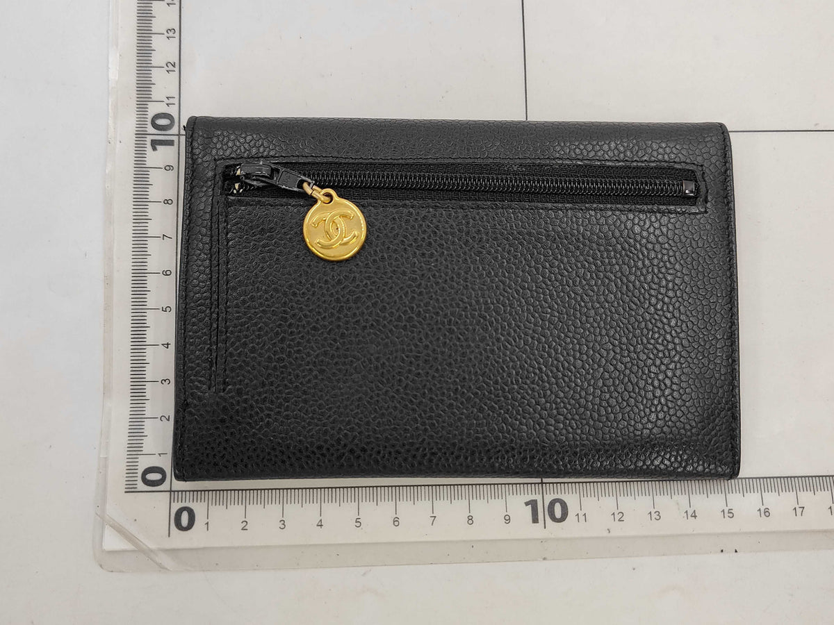 Chanel - Portefeuille caviar CC