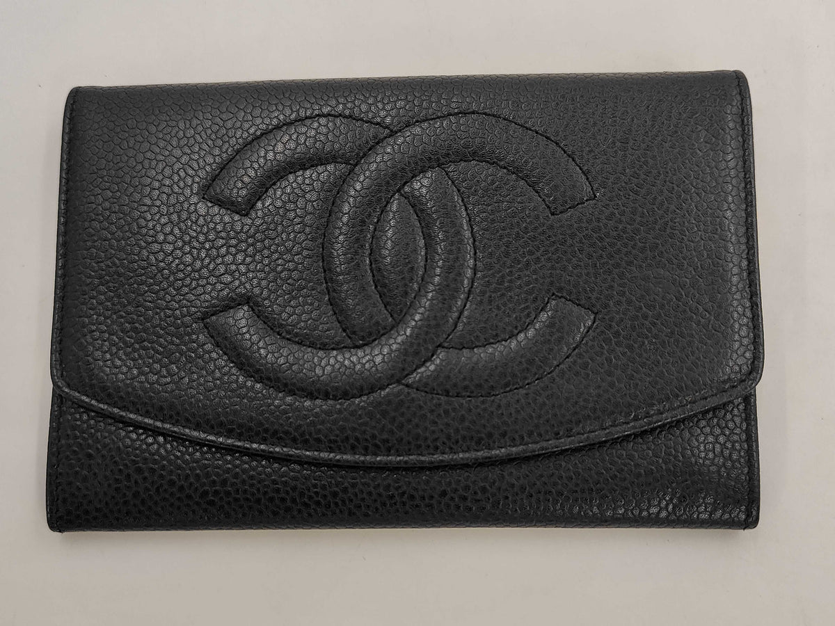 Chanel - Portefeuille caviar CC