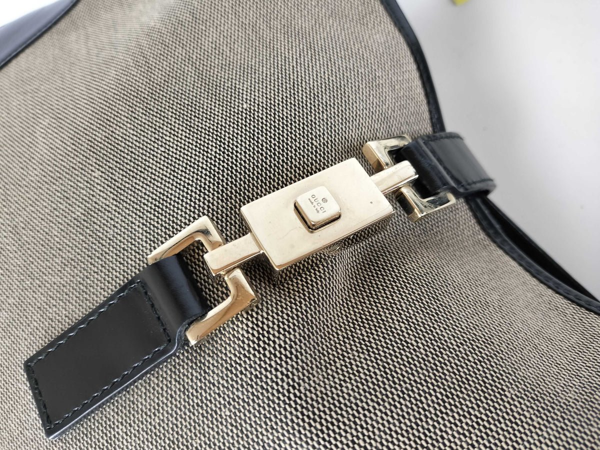 Gucci - Sac Jackie Toile et cuir