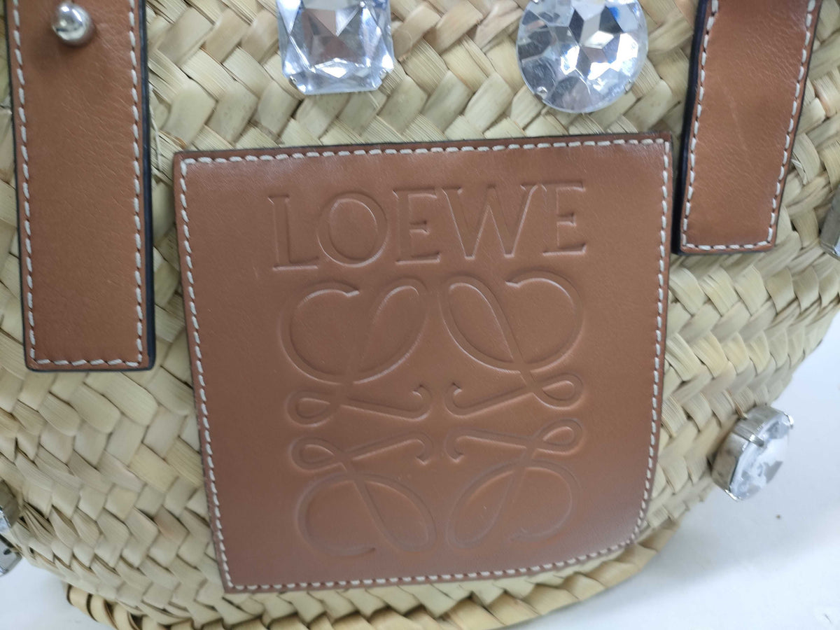 LOEWE - Panier Basket Small Cristaux