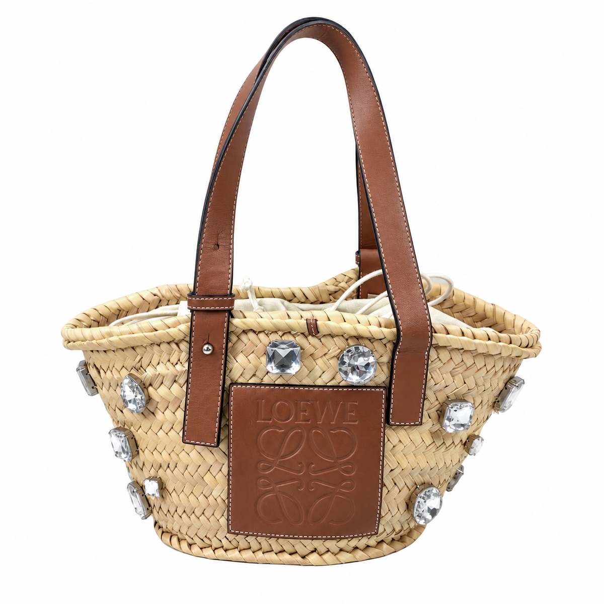 LOEWE - Panier Basket Small Cristaux