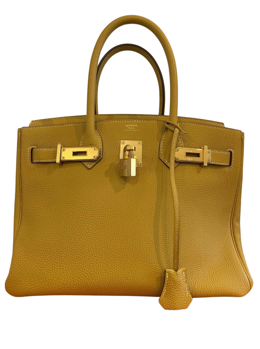 HERMÈS | Birkin 30 cuir togo jaune ambre full set