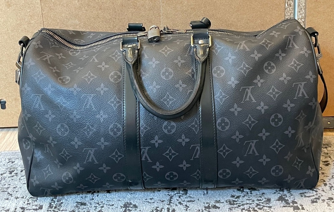 Louis Vuitton - Keepall 45 bandouliere toile monogram éclipse