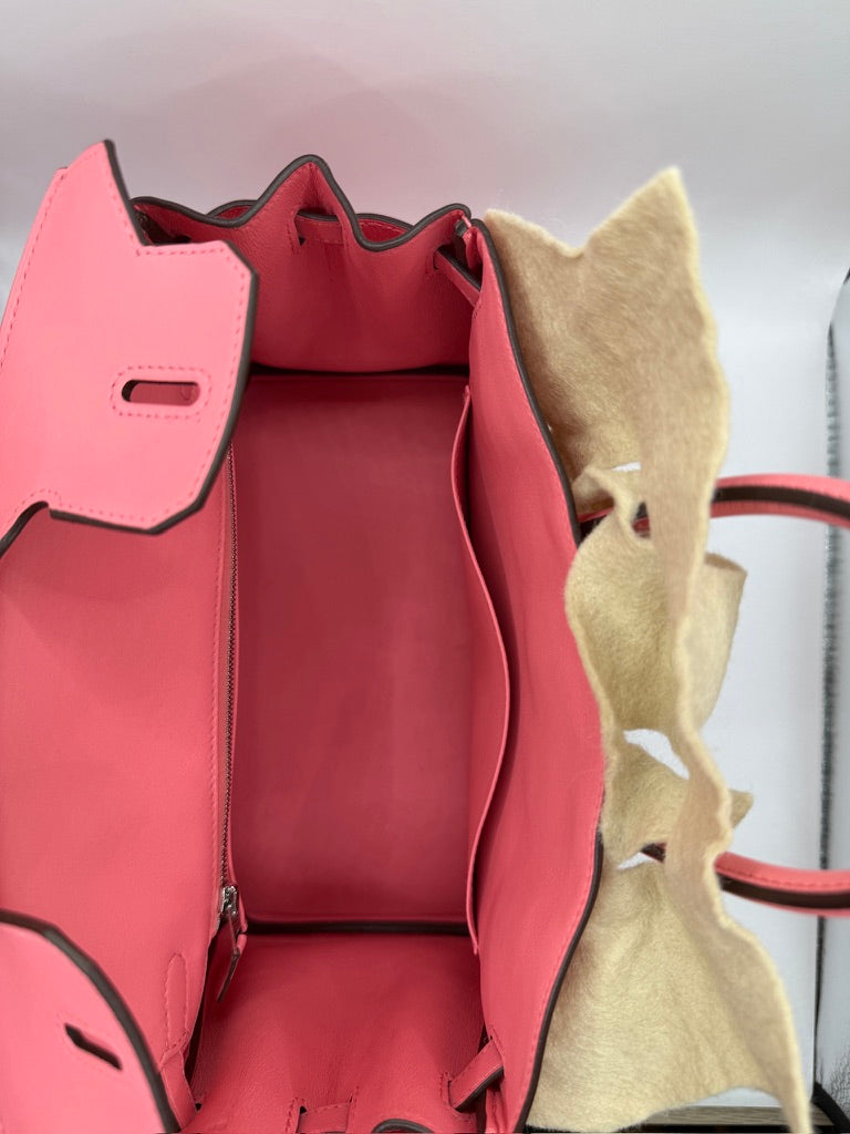 HERMES Birkin 25 cuir swift rose azalée