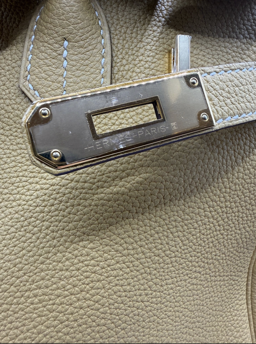 HERMÈS | Birkin 30 cuir togo jaune ambre full set