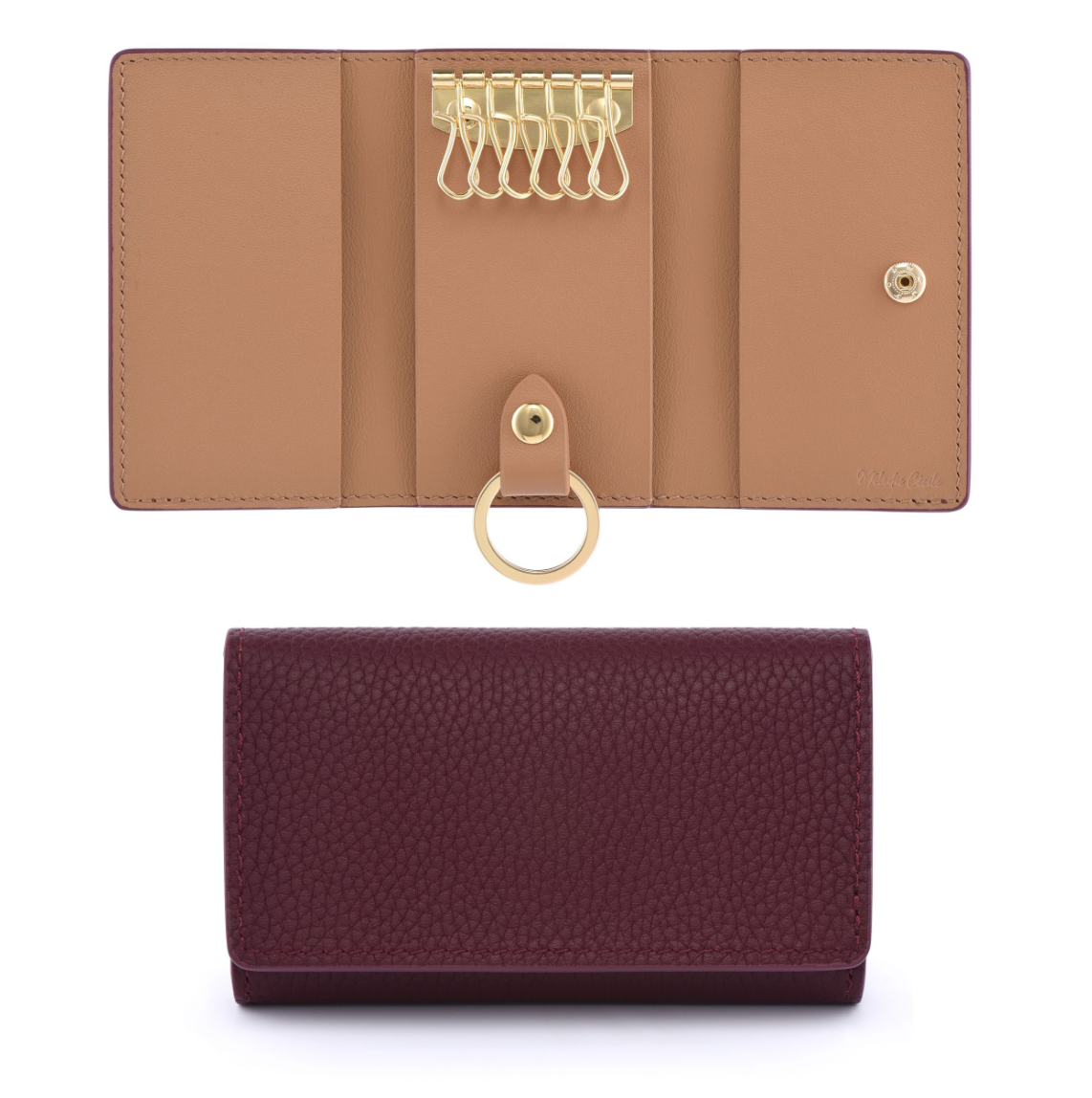 DRESSUPYOURPURSE | Étui à clés en cuir grainé Togo
