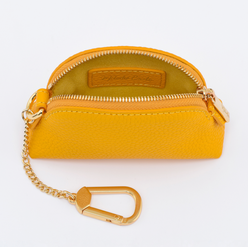 DRESSUPYOURPURSE | The Lippy Case - Togo Leather Mini Cosmetic Pouch