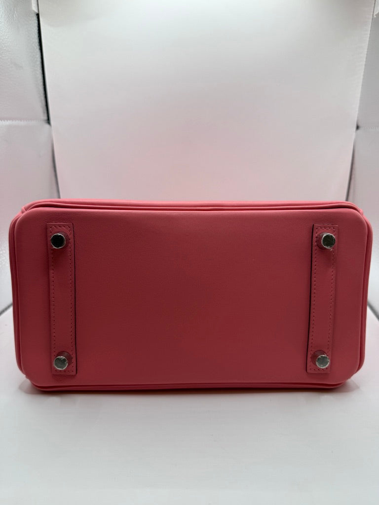 HERMES Birkin 25 cuir swift rose azalée