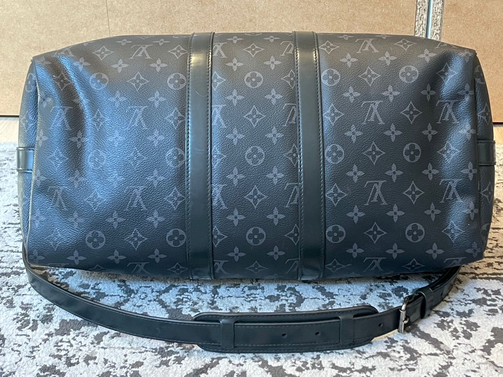 Louis Vuitton - Keepall 45 bandouliere toile monogram éclipse