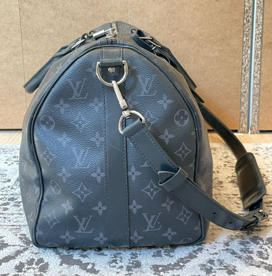 Louis Vuitton - Keepall 45 bandouliere toile monogram éclipse