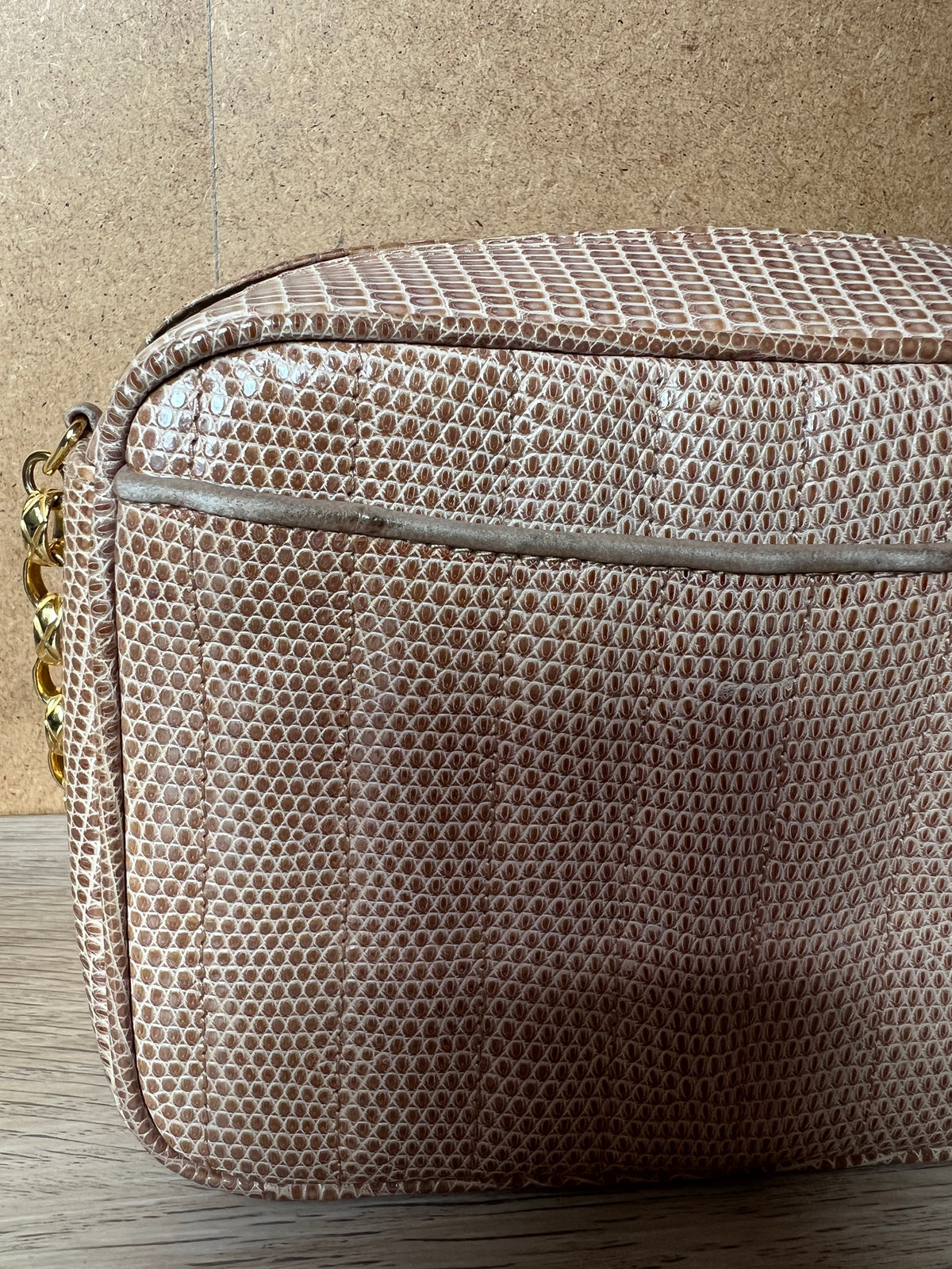 Chanel - Sac caméra vintage en lézard