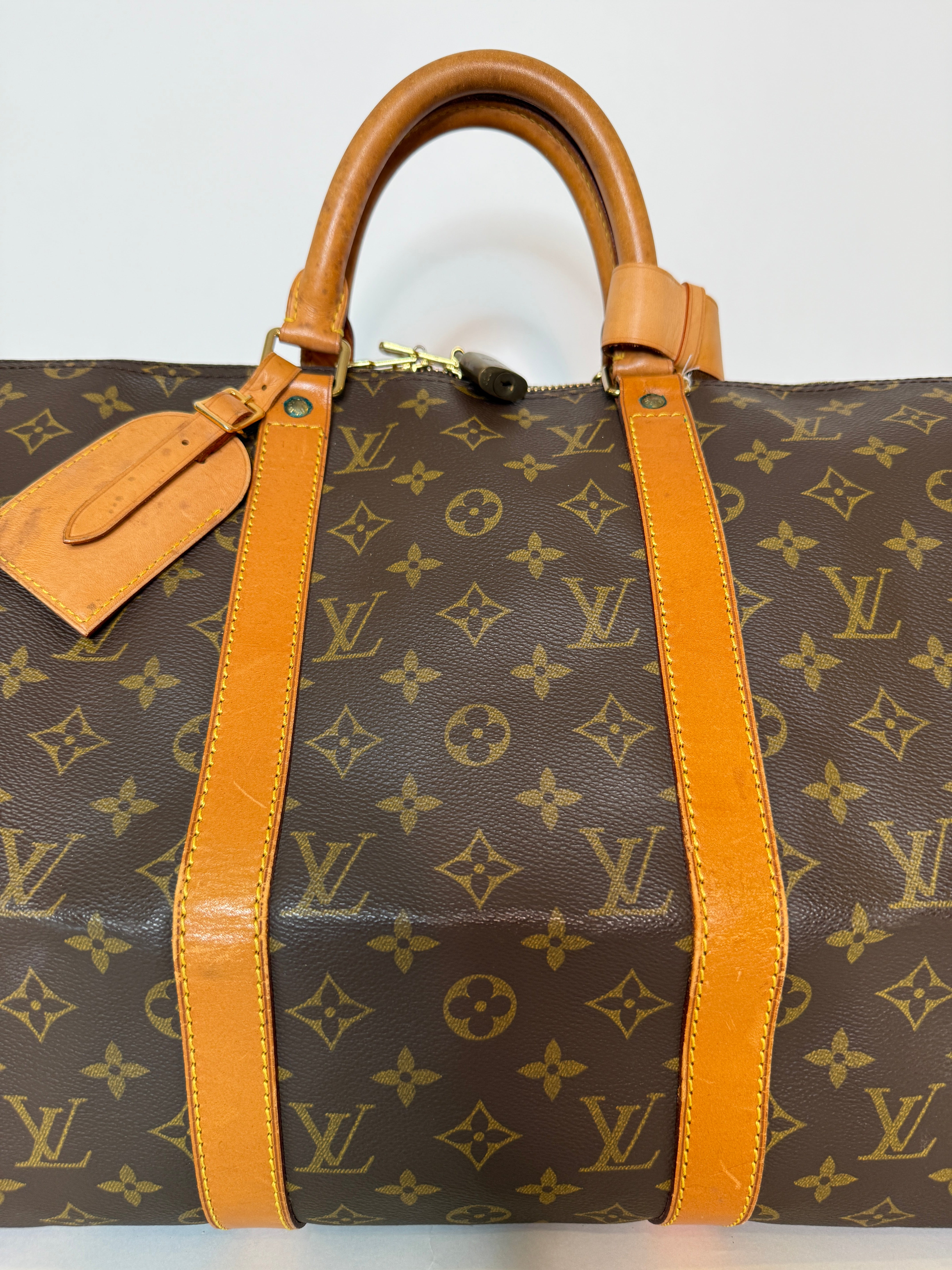 LOUIS VUITTON - Keepall 50 Vintage + Certificat Entrupy