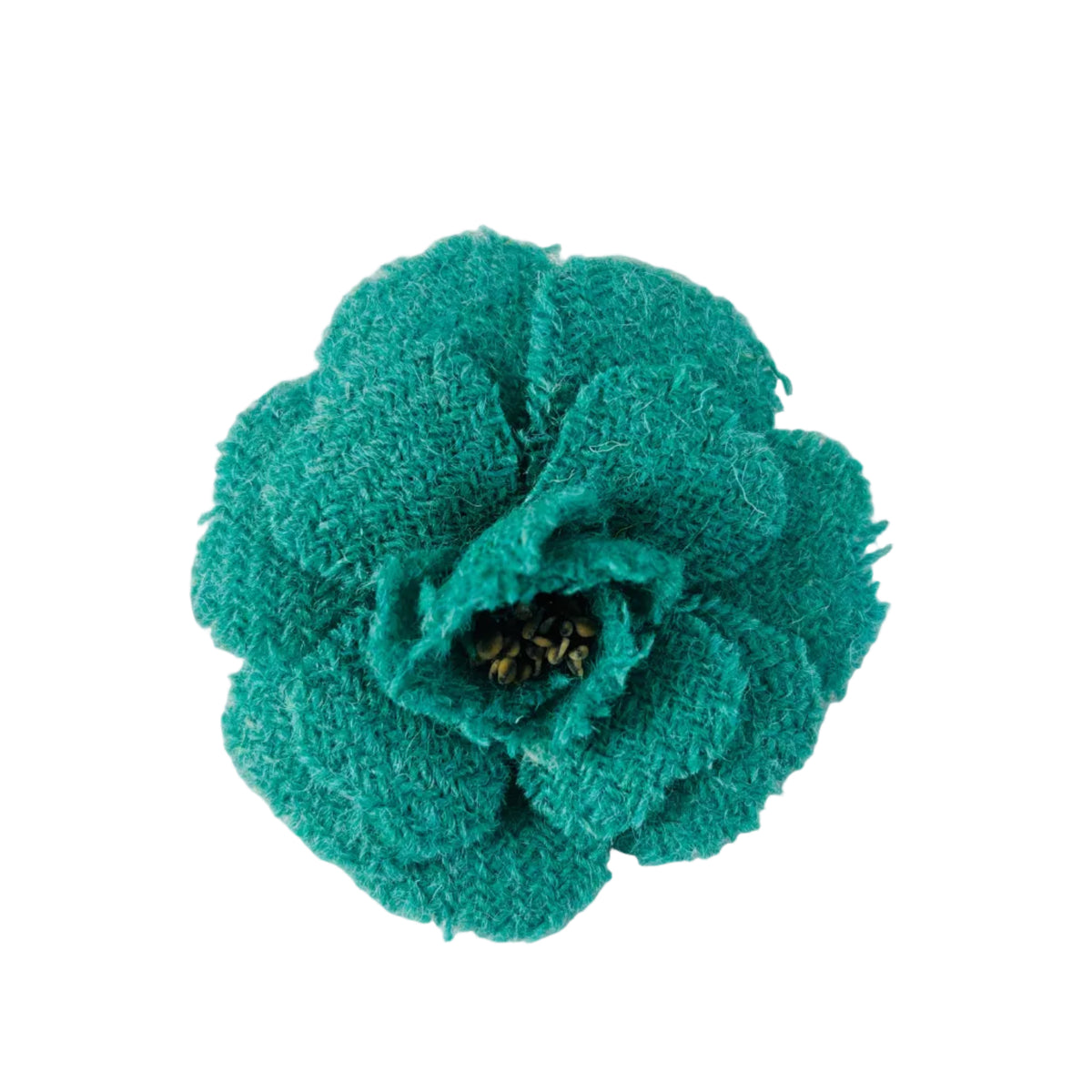 Chanel - Broche Camélia vintage tweed