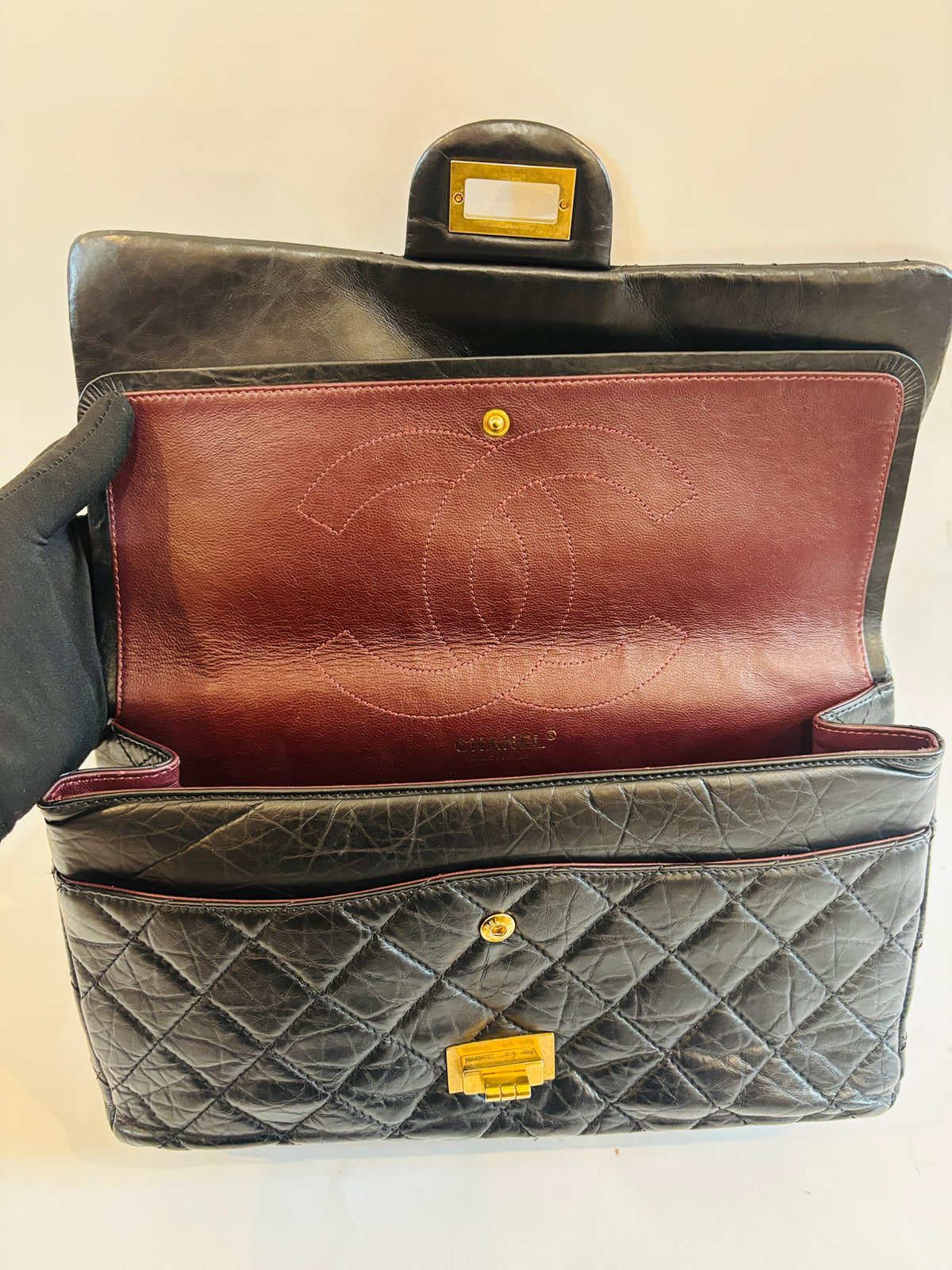 Chanel - 2.55 Réissue Jumbo Veau vielli
