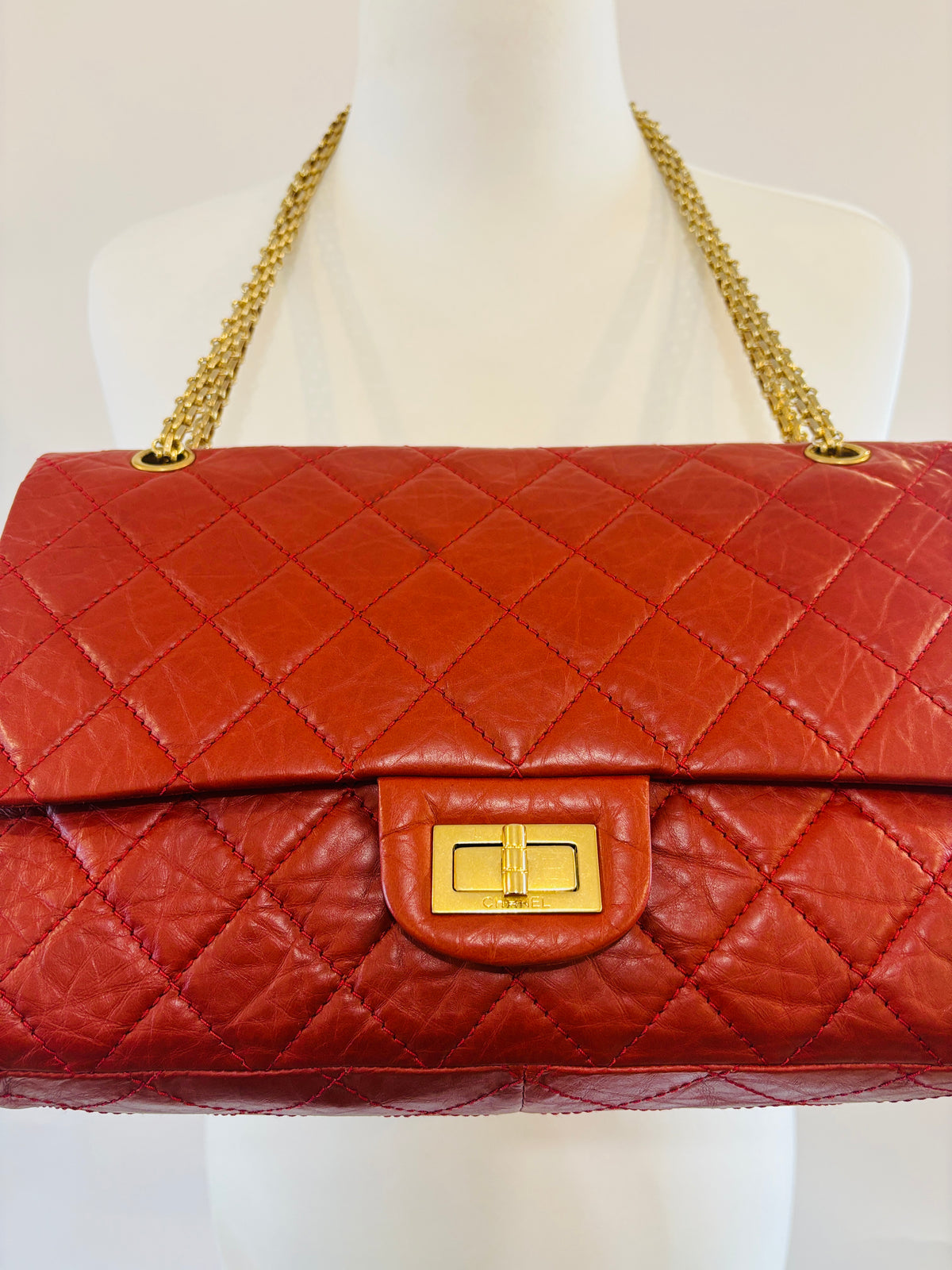 Chanel - 2.55 Reissue Jumbo Rouge agneau