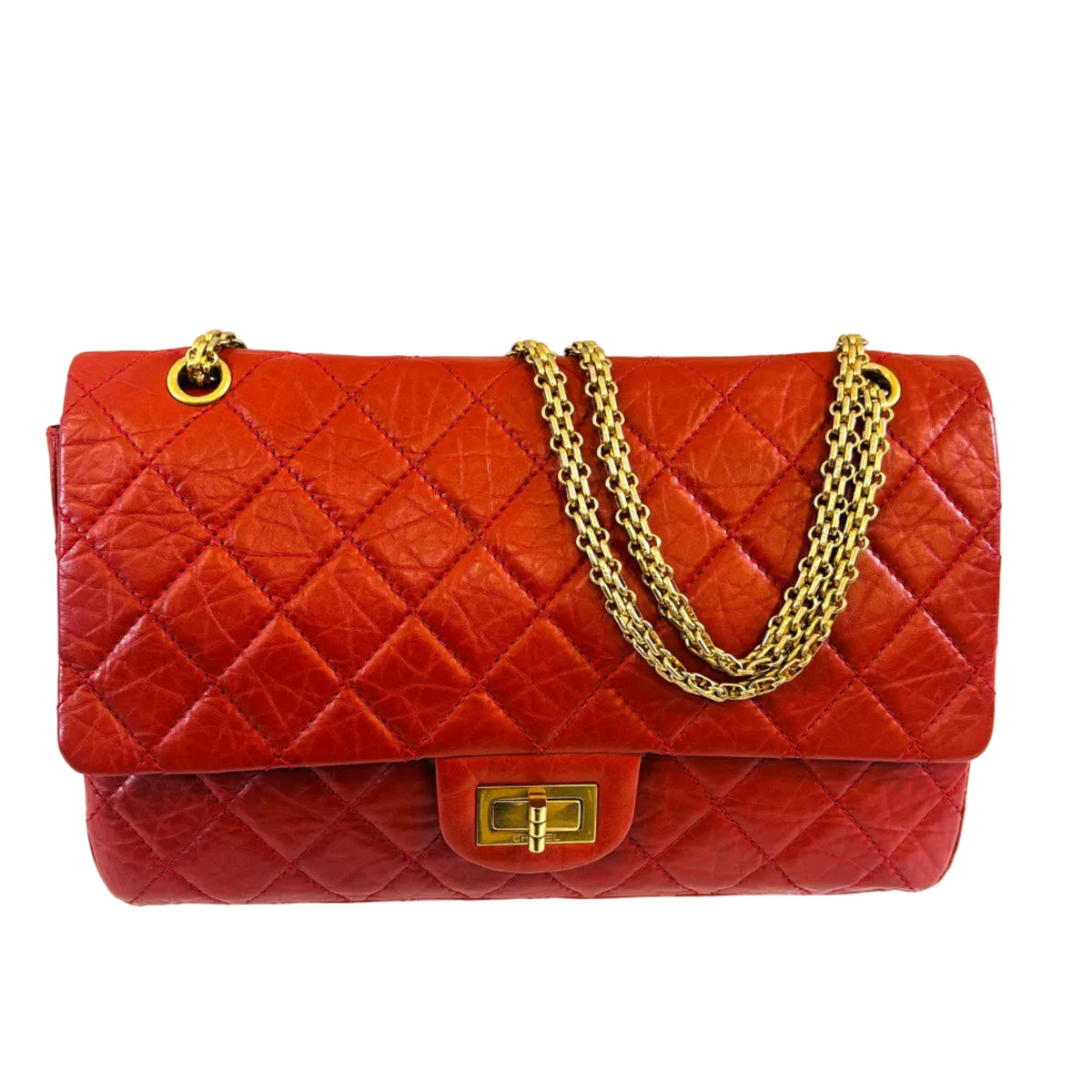 Chanel - 2.55 Reissue Jumbo Rouge agneau