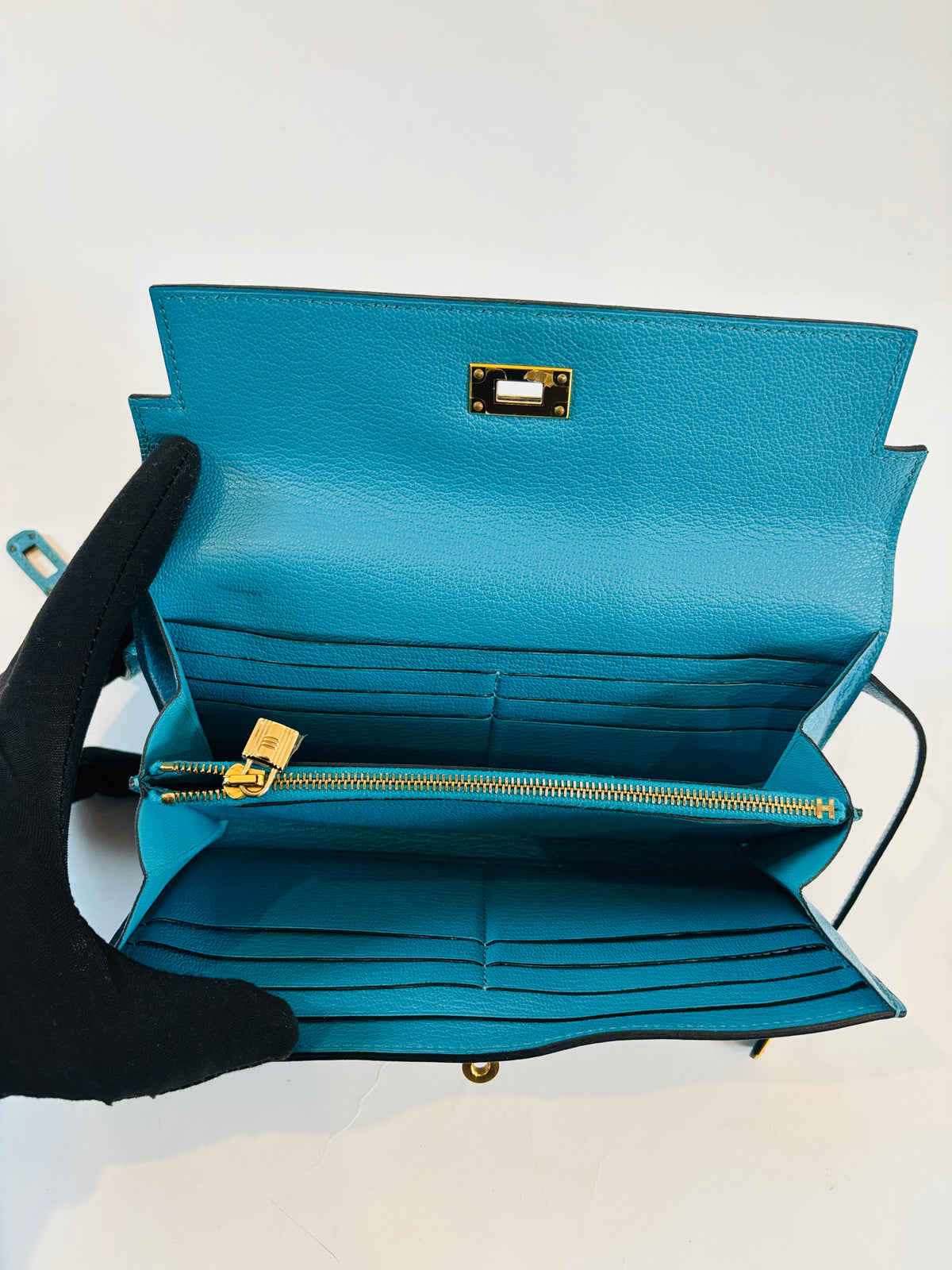 Hermès - Portefeuille Kelly Long Chèvre