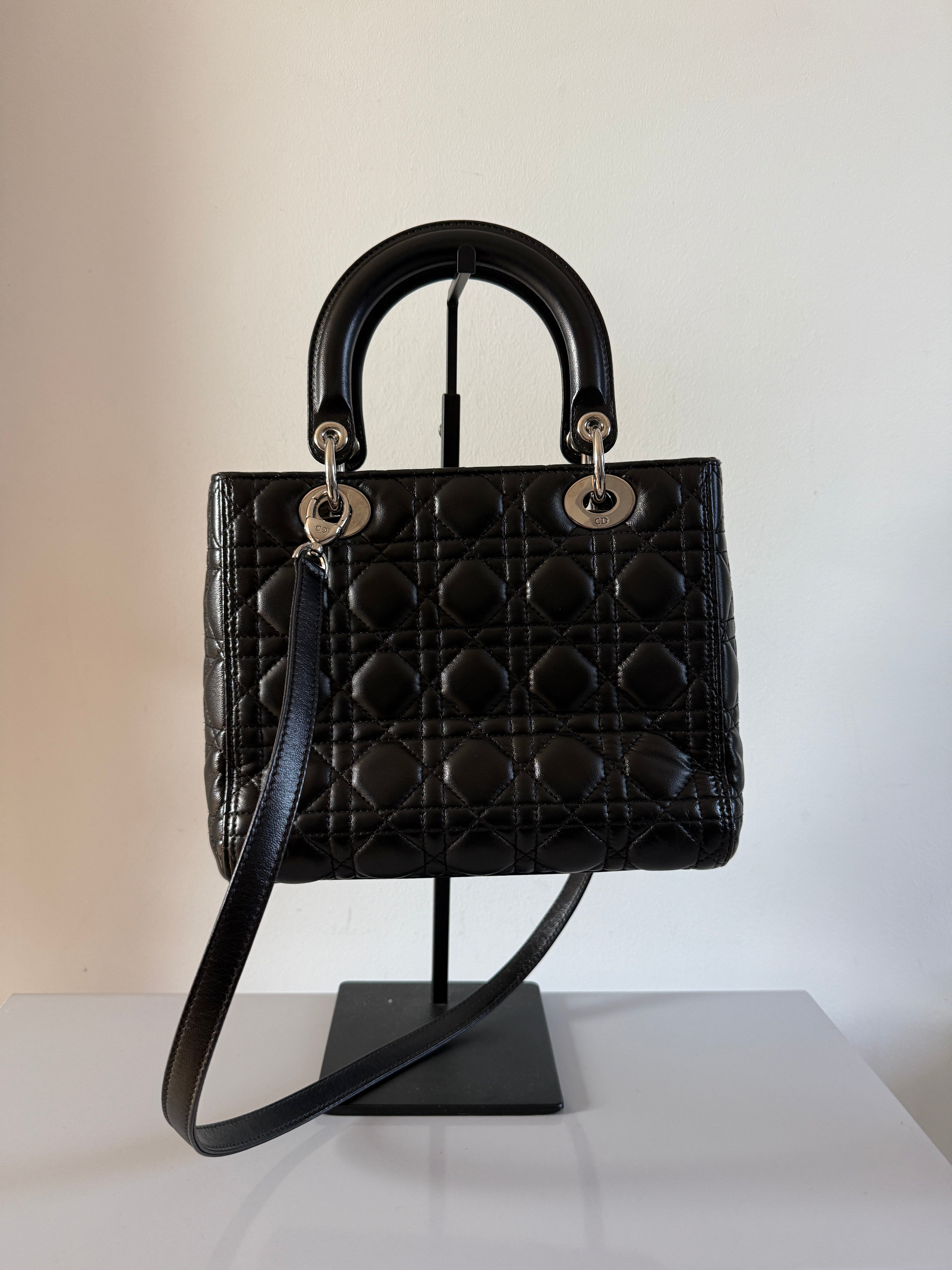 DIOR - Lady dior Noir et silver