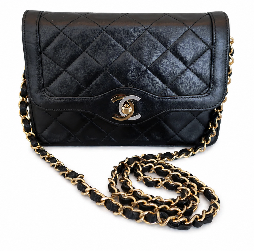 Chanel Mini flap 2 tones CC edition limitée Paris + Entrupy