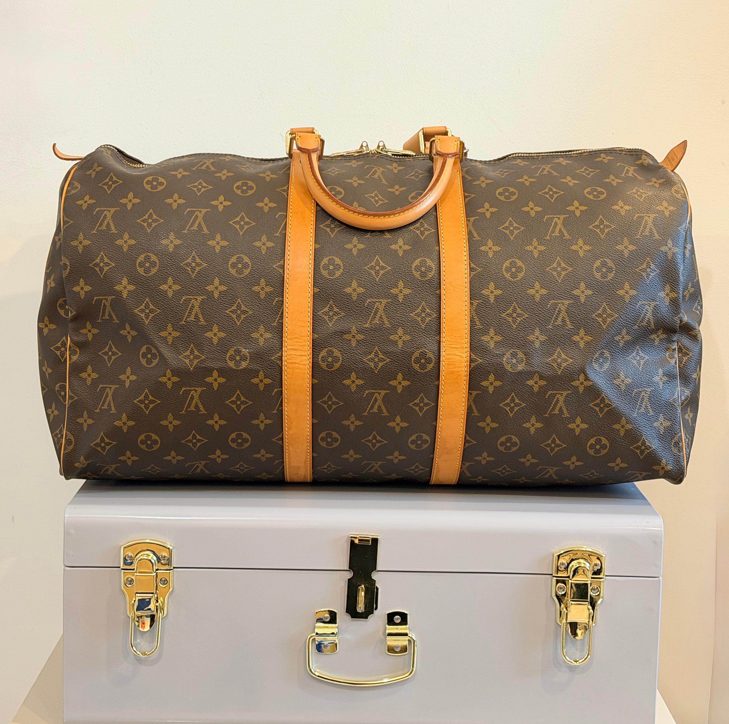 LOUIS VUITTON - Keepall 55 Vintage + Certificat Entrupy