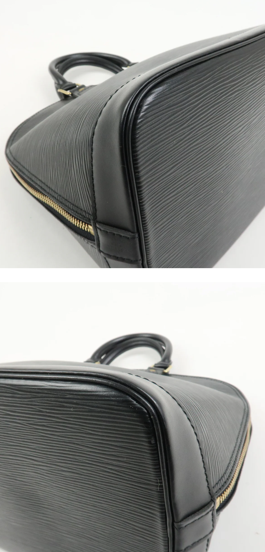 Louis Vuitton - Alma PM - Cuir épi Noir + Entrupy