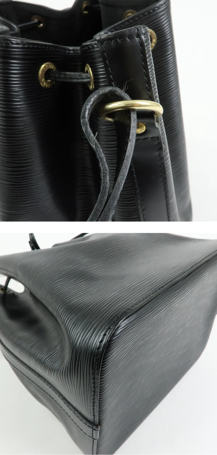 Louis Vuitton - Petit Noé - Cuir épi Noir + Entrupy